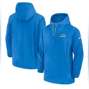 Nike Powder Blue Los Angeles Chargers Team Issue Sideline Half-Zip XL